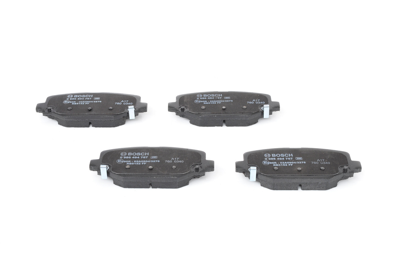Brake Pad Set, disc brake - 0 986 494 767 BOSCH