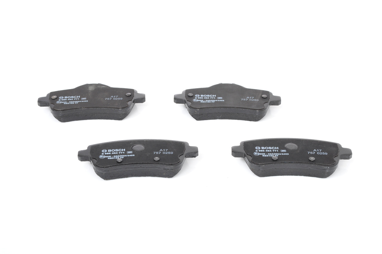 Brake Pad Set, disc brake - 0 986 494 771 BOSCH