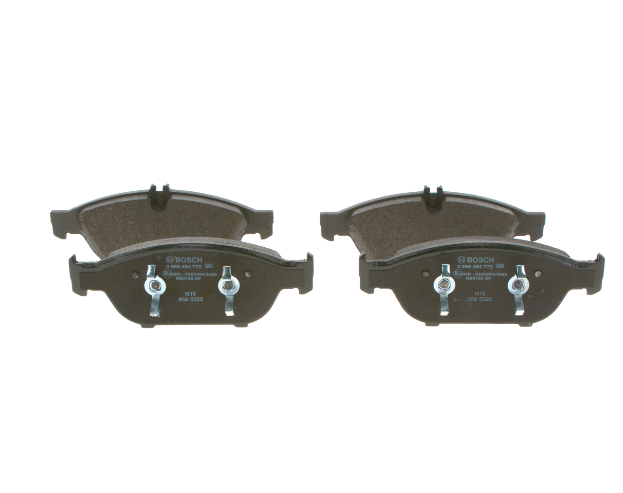 Kit pastiglie freno, Freno a disco - 0 986 494 772 BOSCH