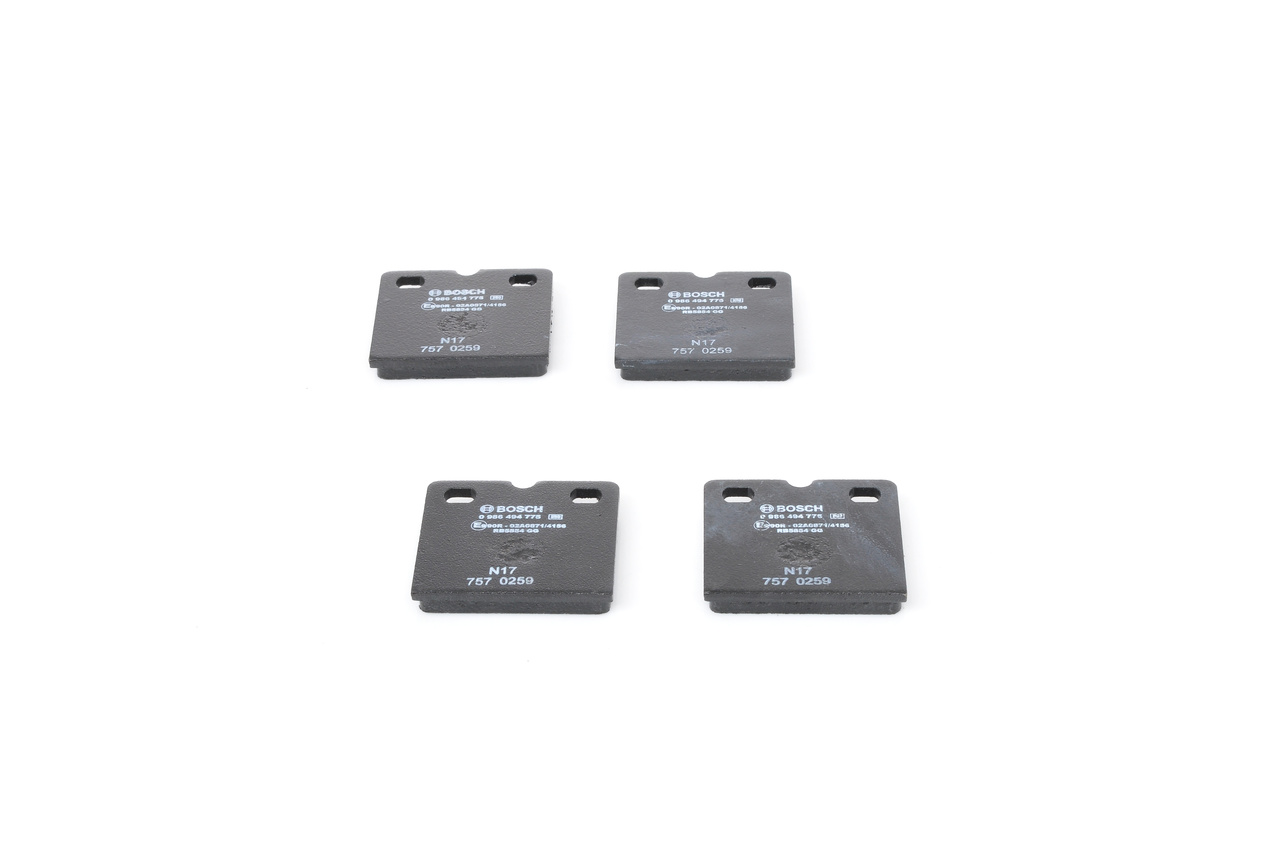 Brake Pad Set, disc brake - 0 986 494 775 BOSCH