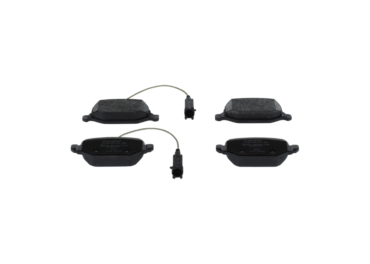 Kit pastiglie freno, Freno a disco - 0 986 494 776 BOSCH