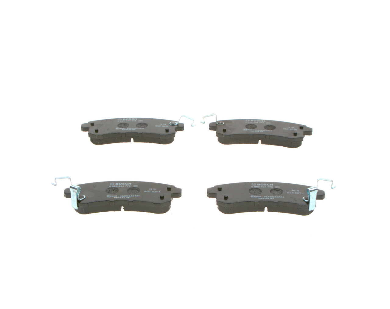 Kit pastiglie freno, Freno a disco - 0 986 494 778 BOSCH