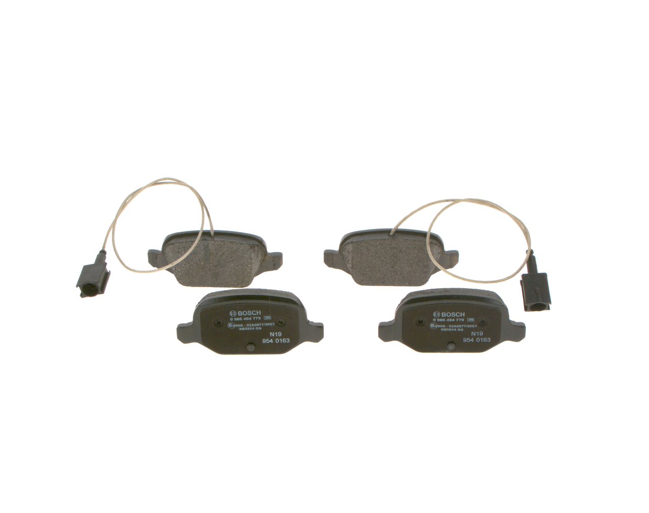 Brake Pad Set, disc brake - 0 986 494 779 BOSCH