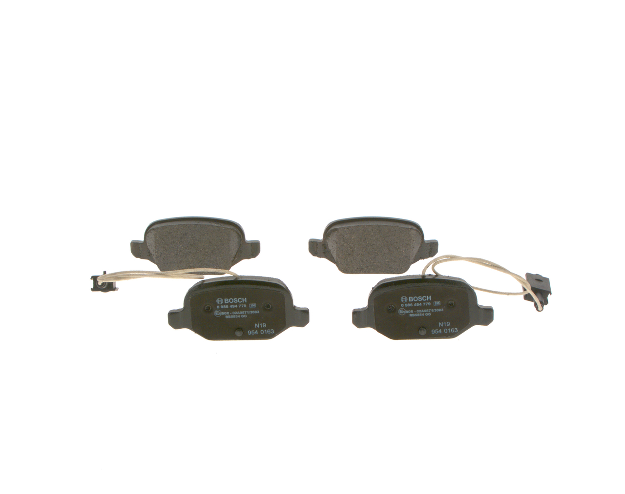 Brake Pad Set, disc brake - 0 986 494 779 BOSCH