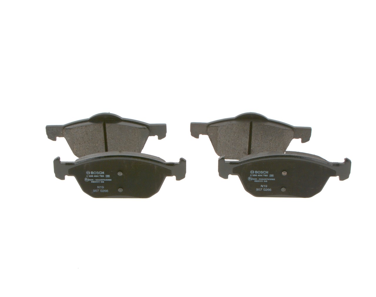 Brake Pad Set, disc brake - 0 986 494 785 BOSCH