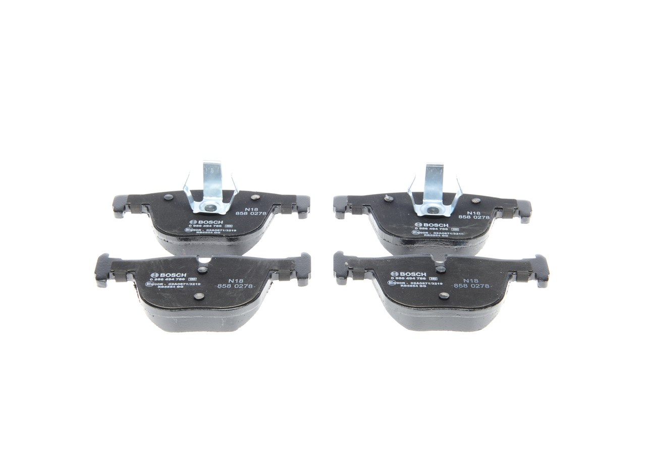 Brake Pad Set, disc brake - 0 986 494 786 BOSCH