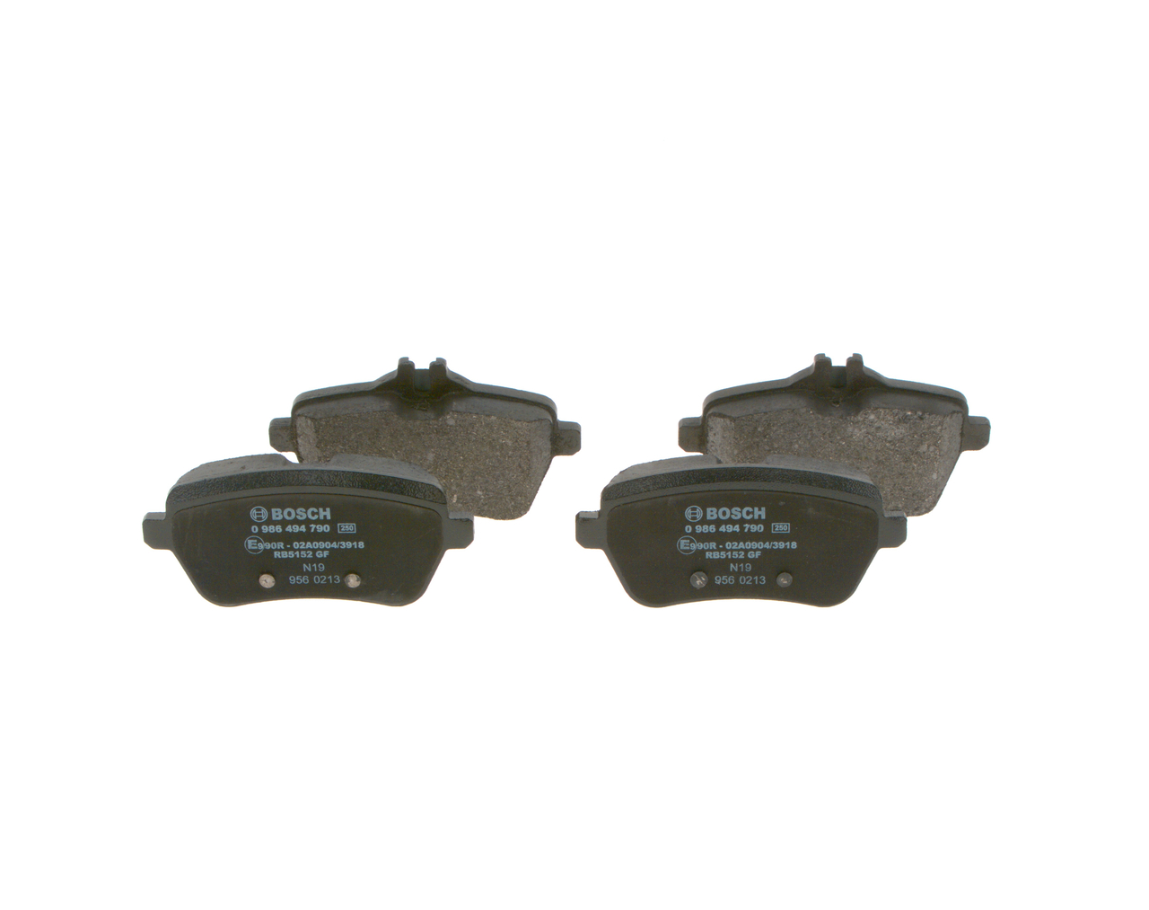 Brake Pad Set, disc brake - 0 986 494 790 BOSCH