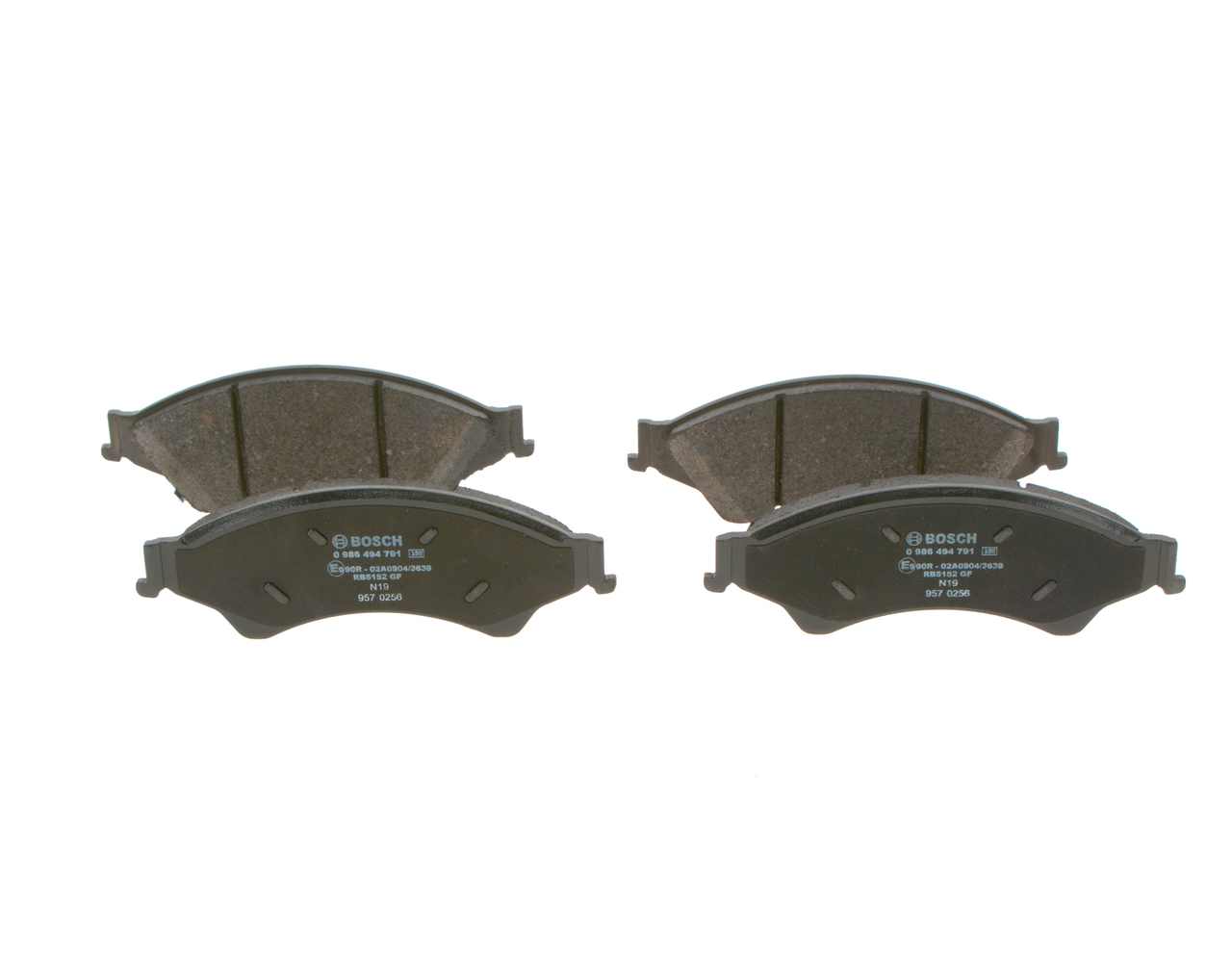 Brake Pad Set, disc brake - 0 986 494 791 BOSCH