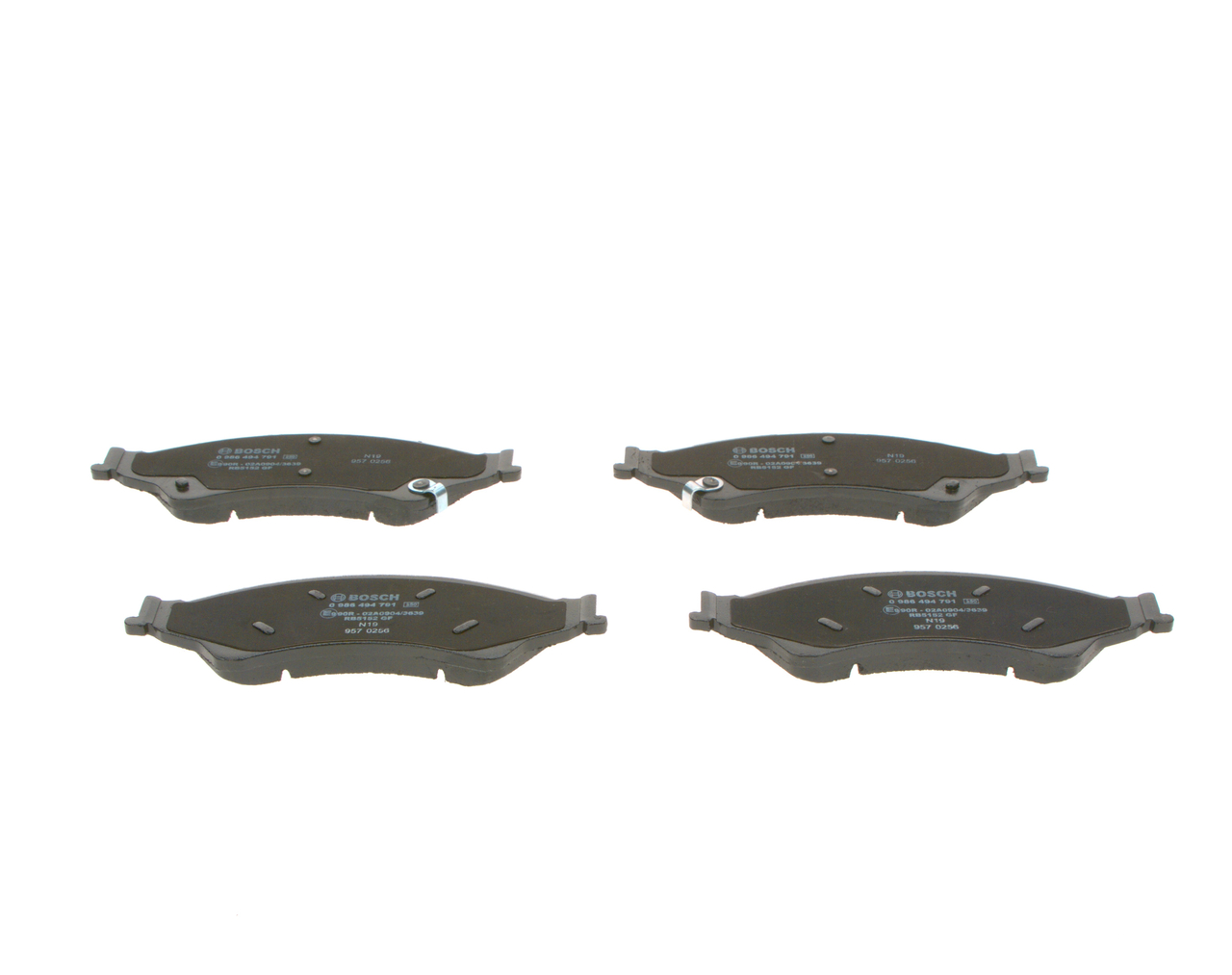Brake Pad Set, disc brake - 0 986 494 791 BOSCH