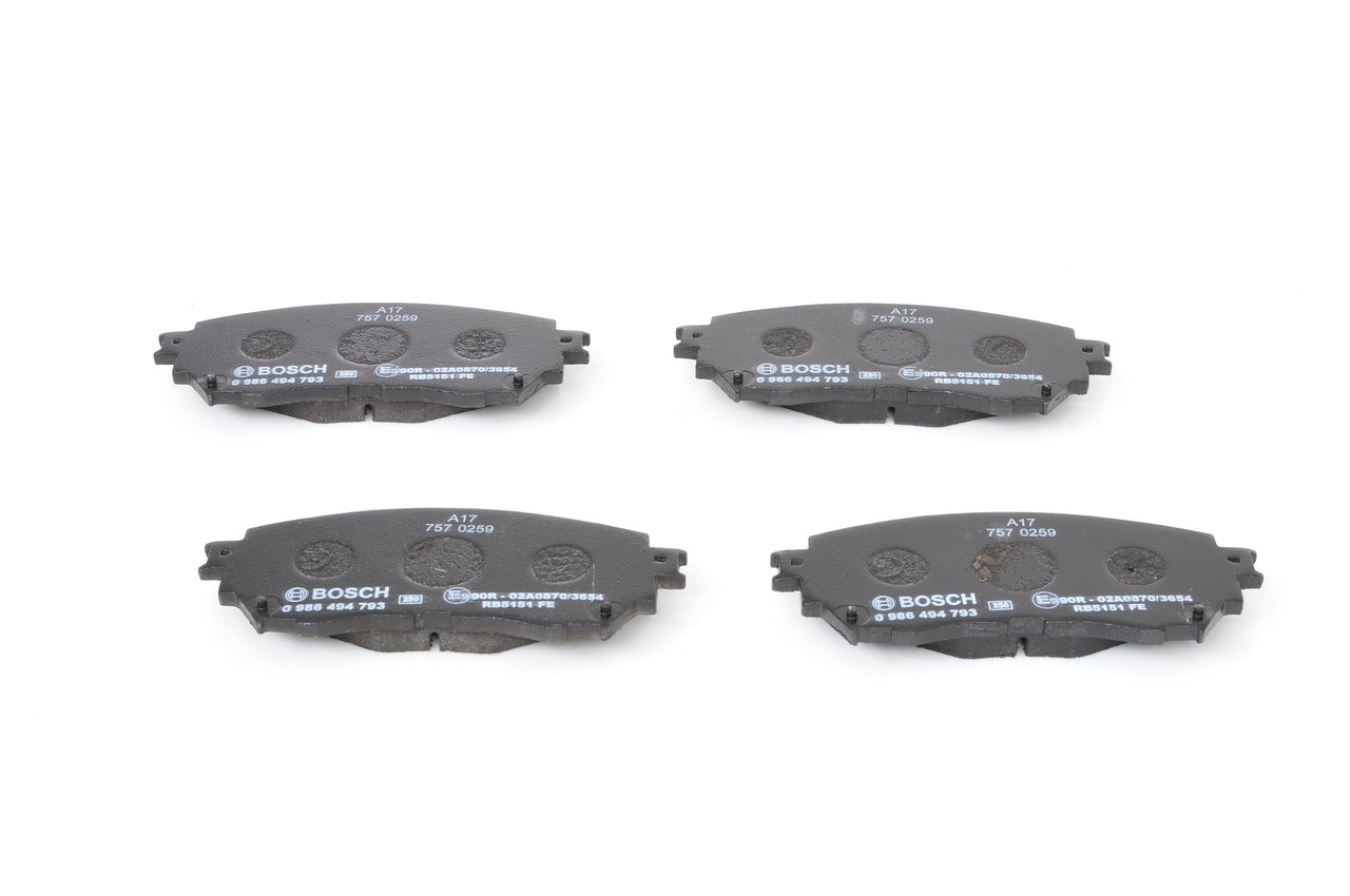 Brake Pad Set, disc brake - 0 986 494 793 BOSCH