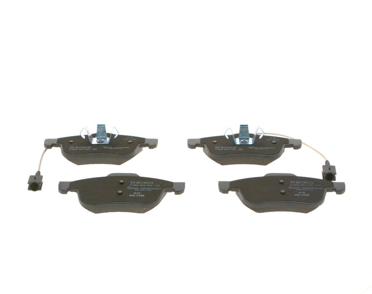 Brake Pad Set, disc brake - 0 986 494 795 BOSCH