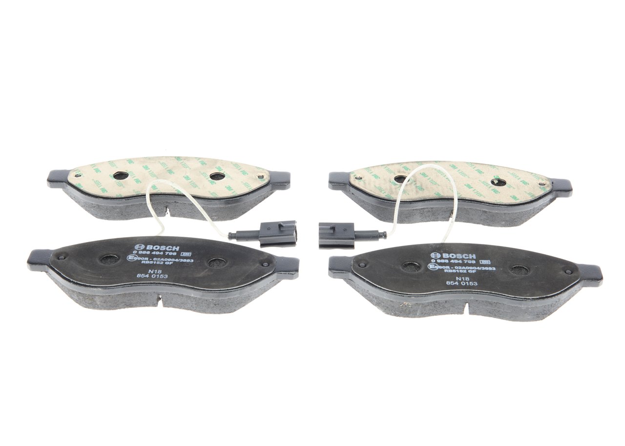 Kit pastiglie freno, Freno a disco - 0 986 494 798 BOSCH