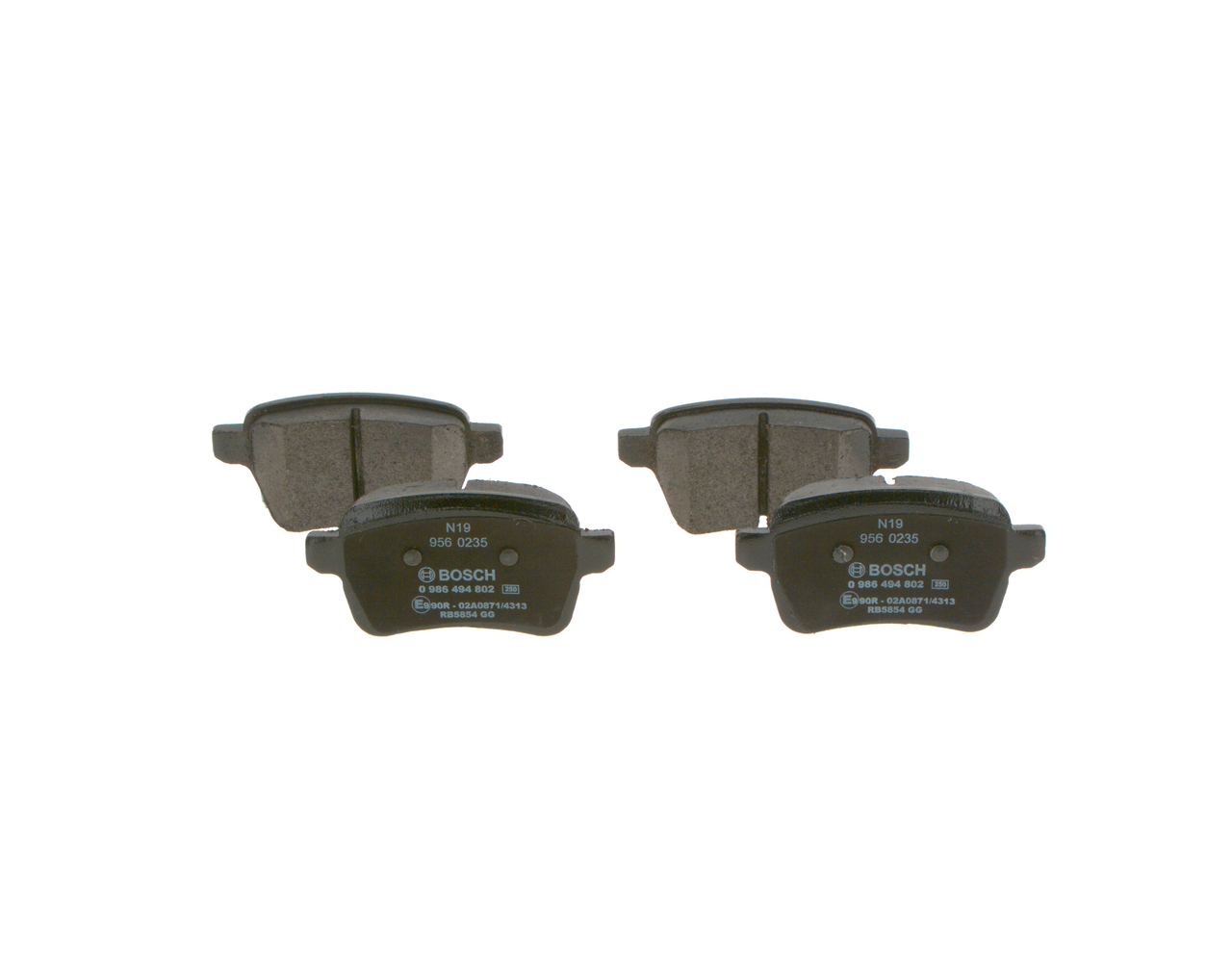 Brake Pad Set, disc brake - 0 986 494 802 BOSCH