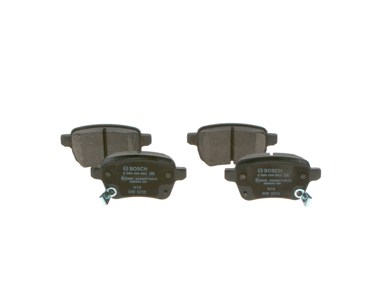 Brake Pad Set, disc brake - 0 986 494 802 BOSCH