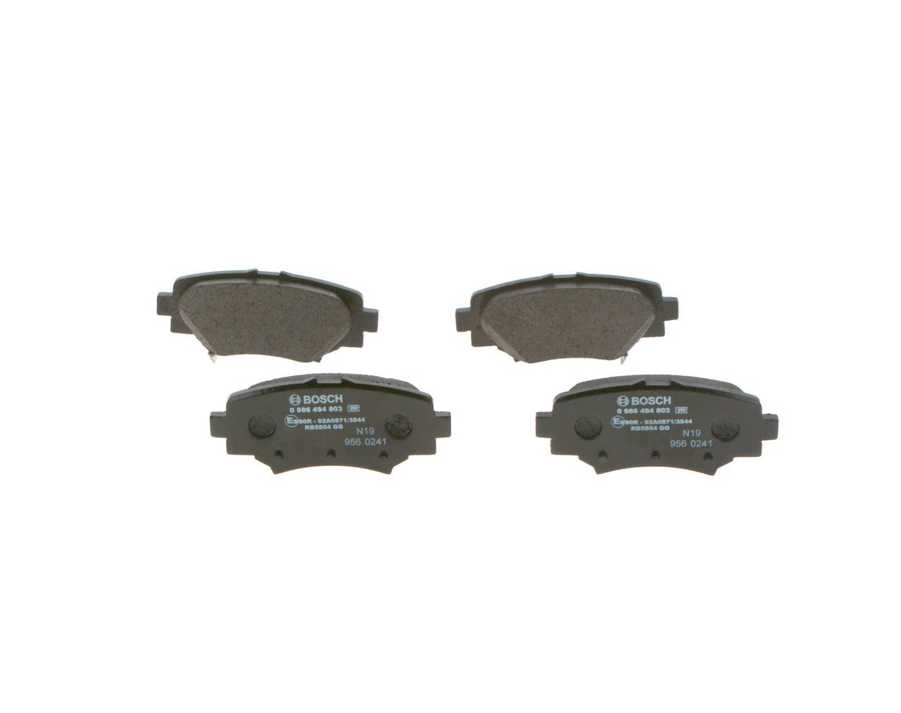 Brake Pad Set, disc brake - 0 986 494 803 BOSCH