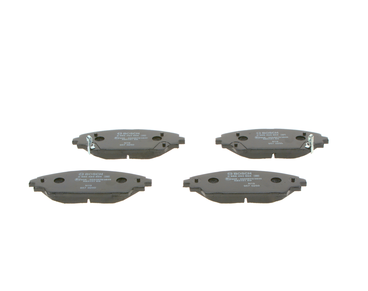 Brake Pad Set, disc brake - 0 986 494 804 BOSCH