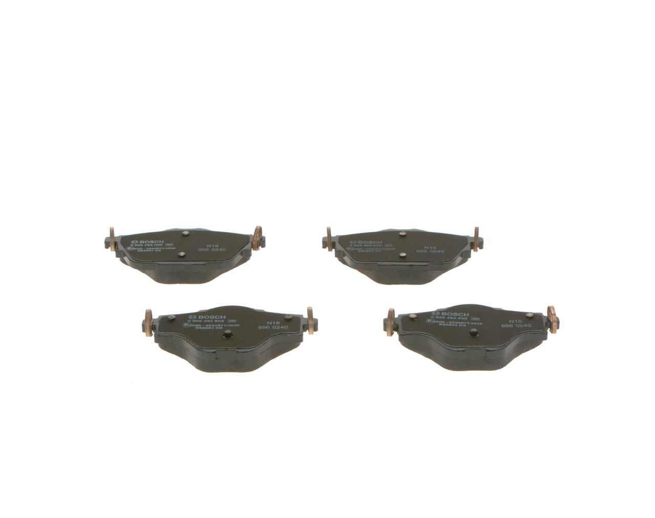 Brake Pad Set, disc brake - 0 986 494 805 BOSCH