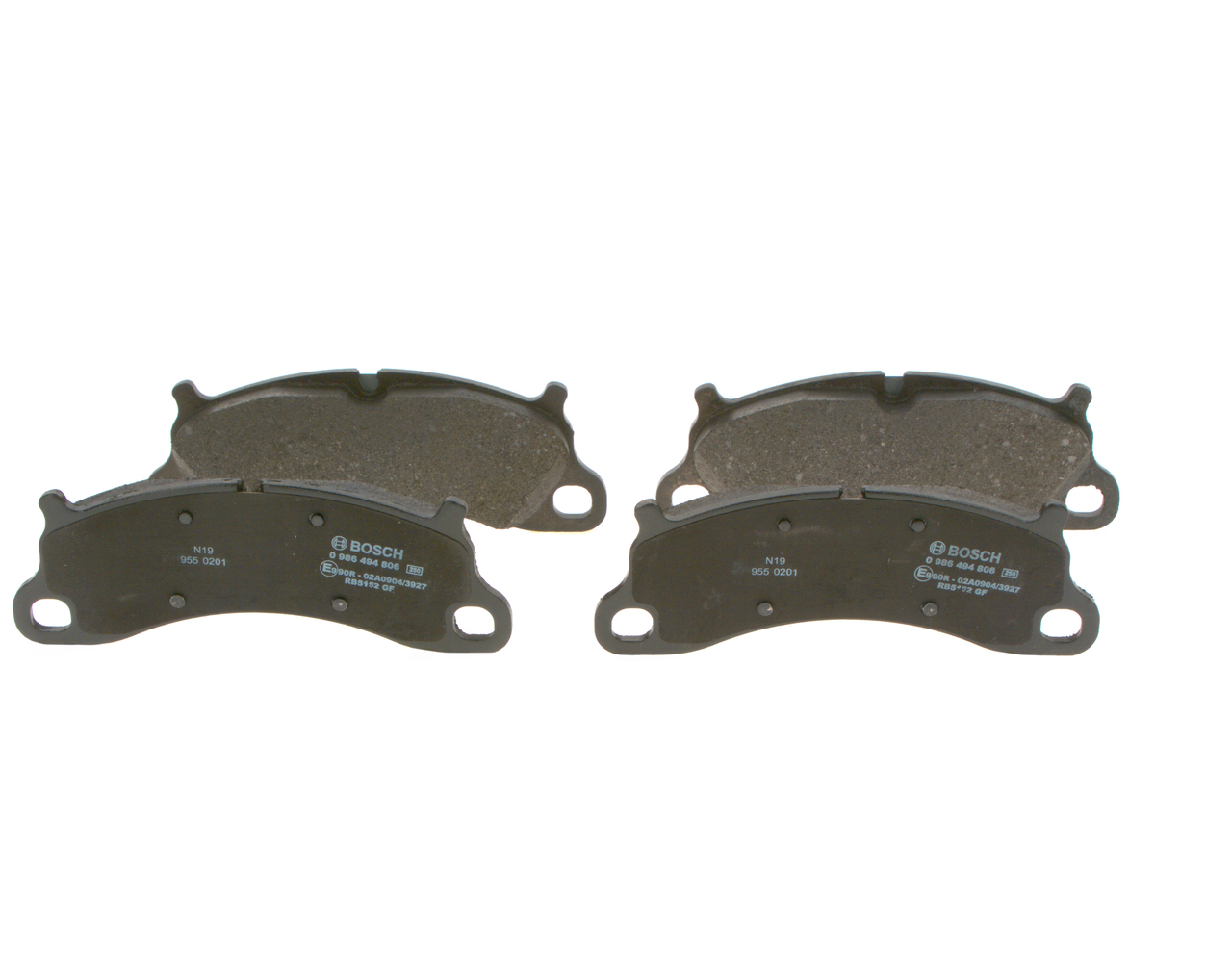Brake Pad Set, disc brake - 0 986 494 806 BOSCH