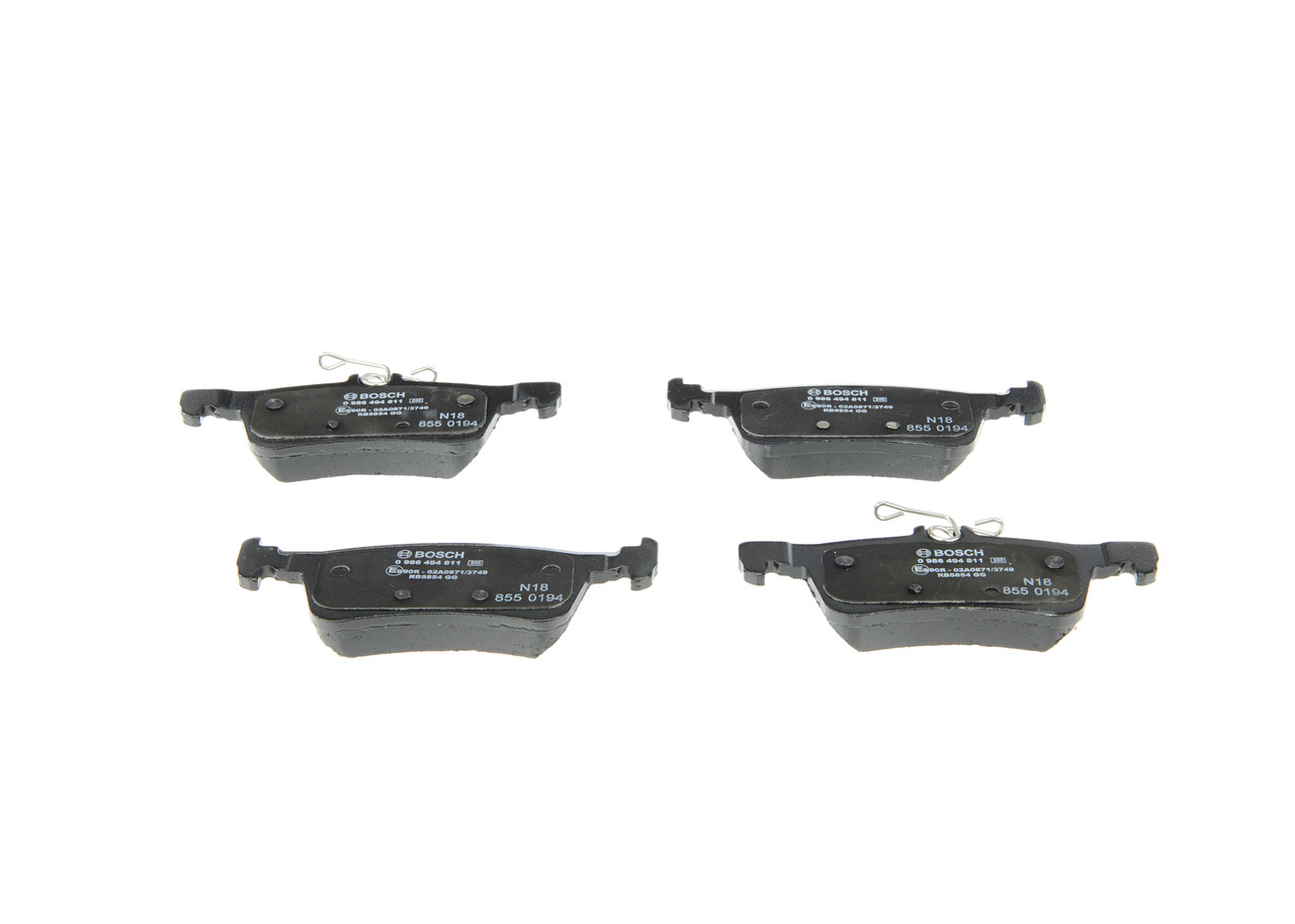 Brake Pad Set, disc brake - 0 986 494 811 BOSCH
