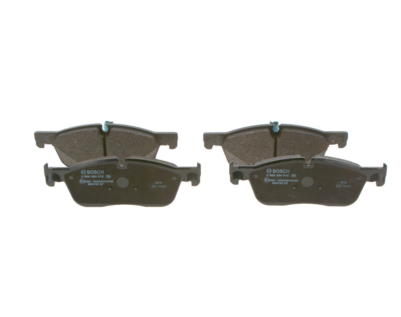 Brake Pad Set, disc brake - 0 986 494 818 BOSCH