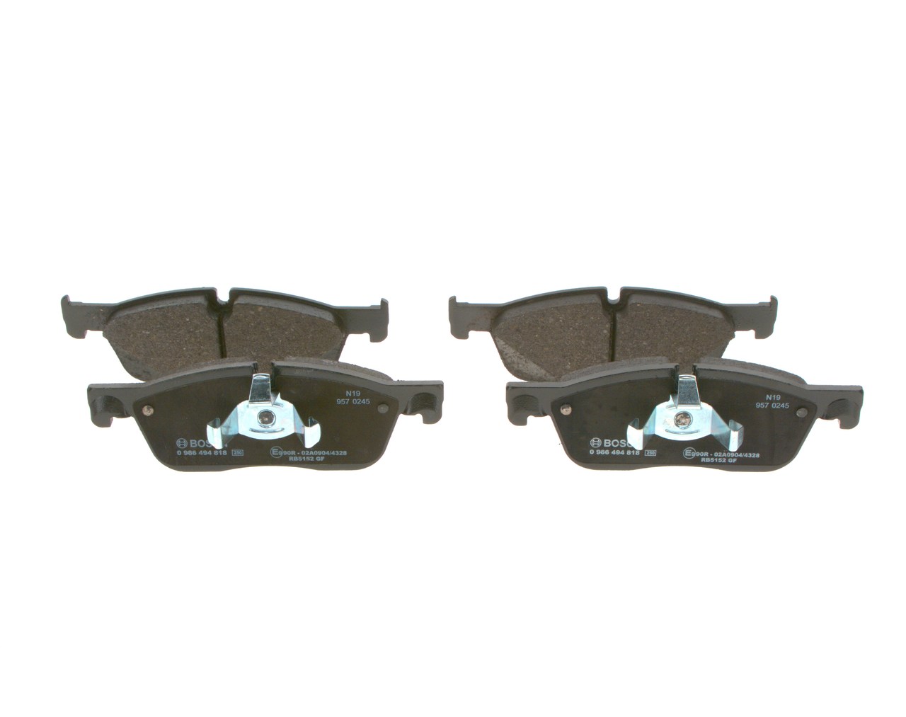 Brake Pad Set, disc brake - 0 986 494 818 BOSCH
