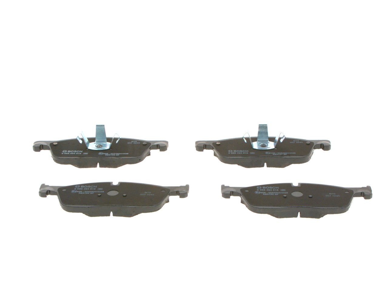 Brake Pad Set, disc brake - 0 986 494 818 BOSCH