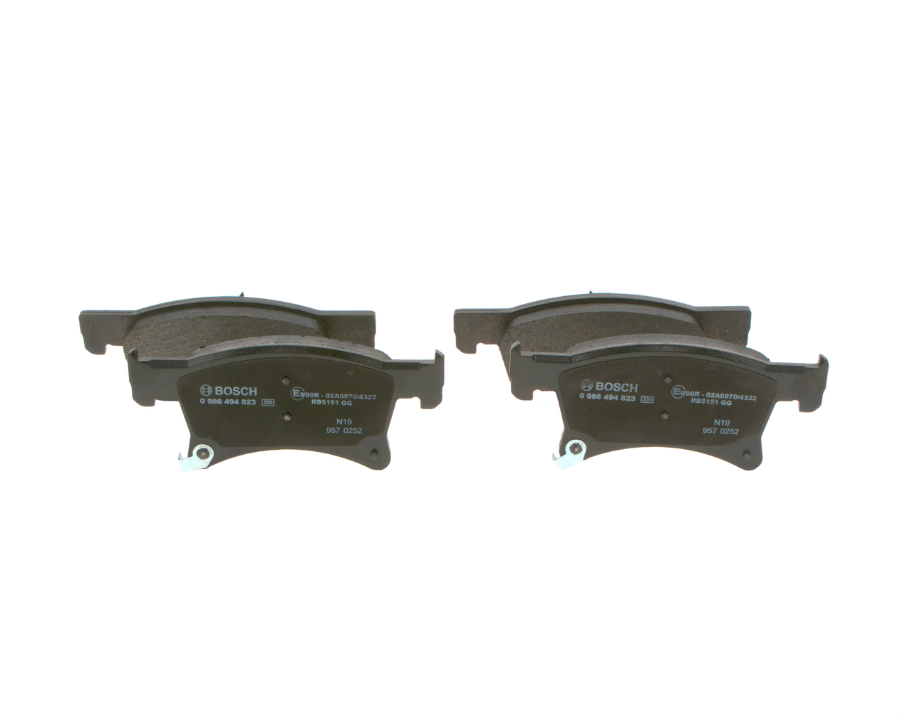 Brake Pad Set, disc brake - 0 986 494 823 BOSCH
