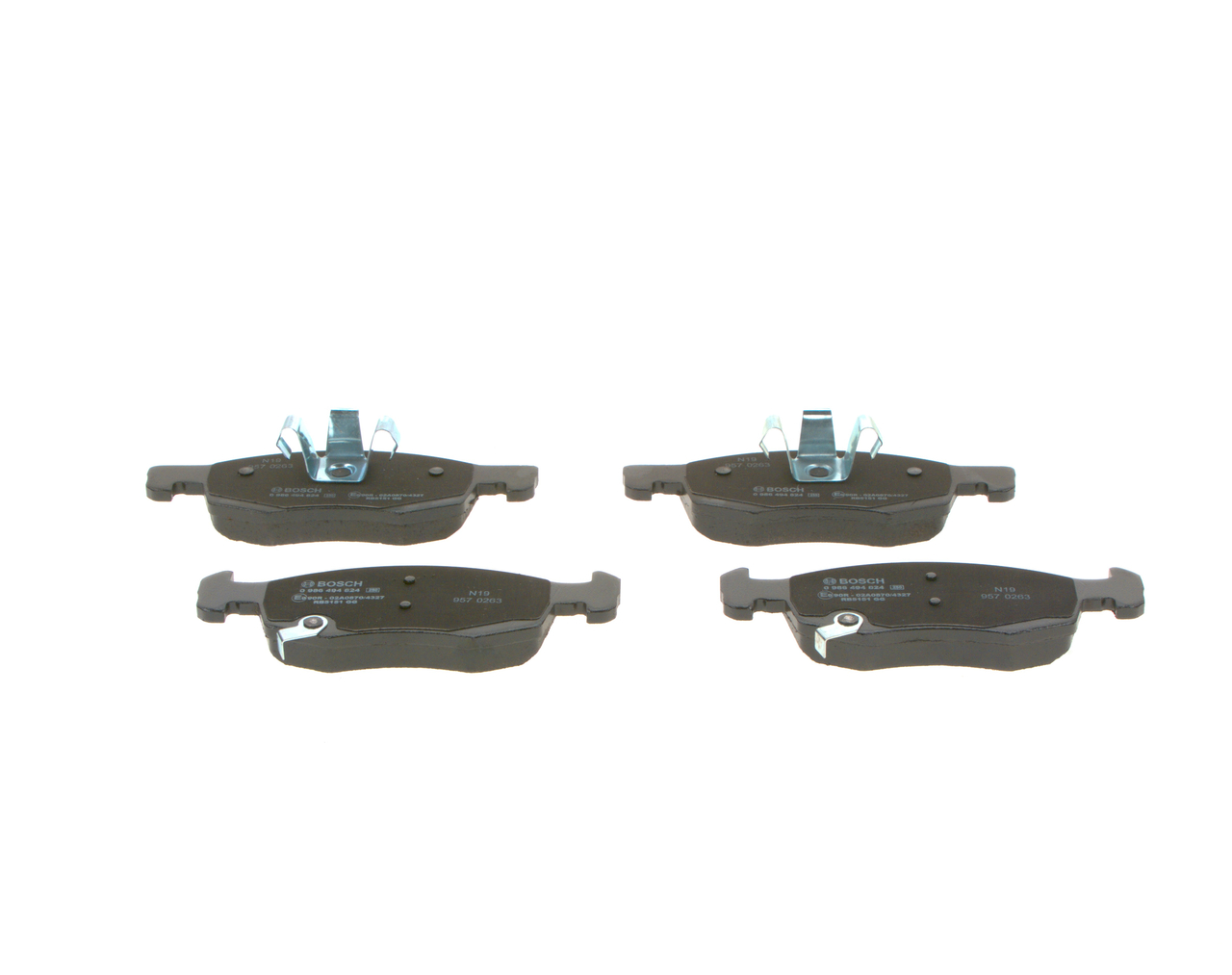 Brake Pad Set, disc brake - 0 986 494 824 BOSCH