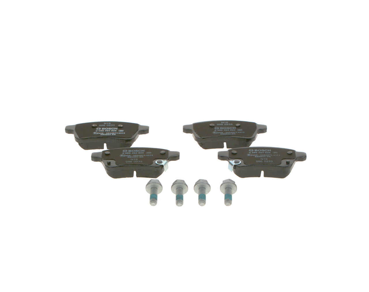 Kit pastiglie freno, Freno a disco - 0 986 494 825 BOSCH