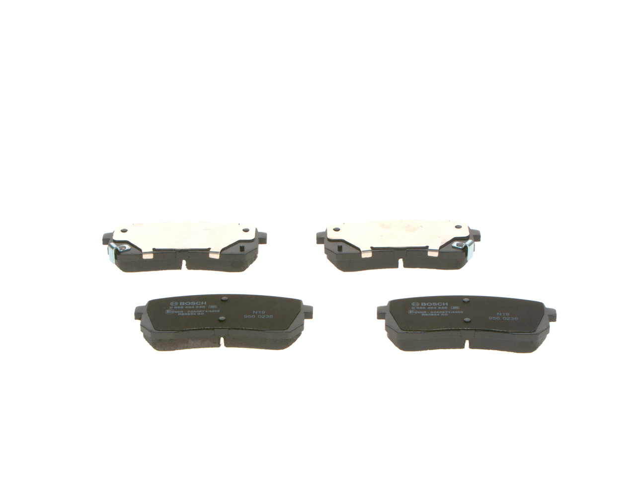Brake Pad Set, disc brake - 0 986 494 828 BOSCH