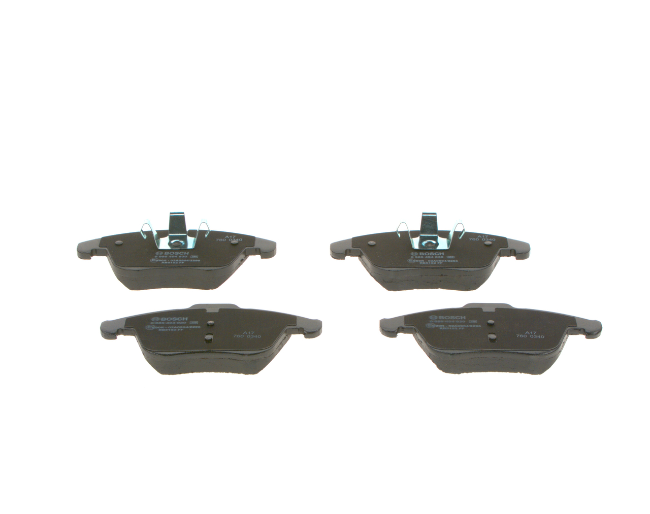 Brake Pad Set, disc brake - 0 986 494 830 BOSCH