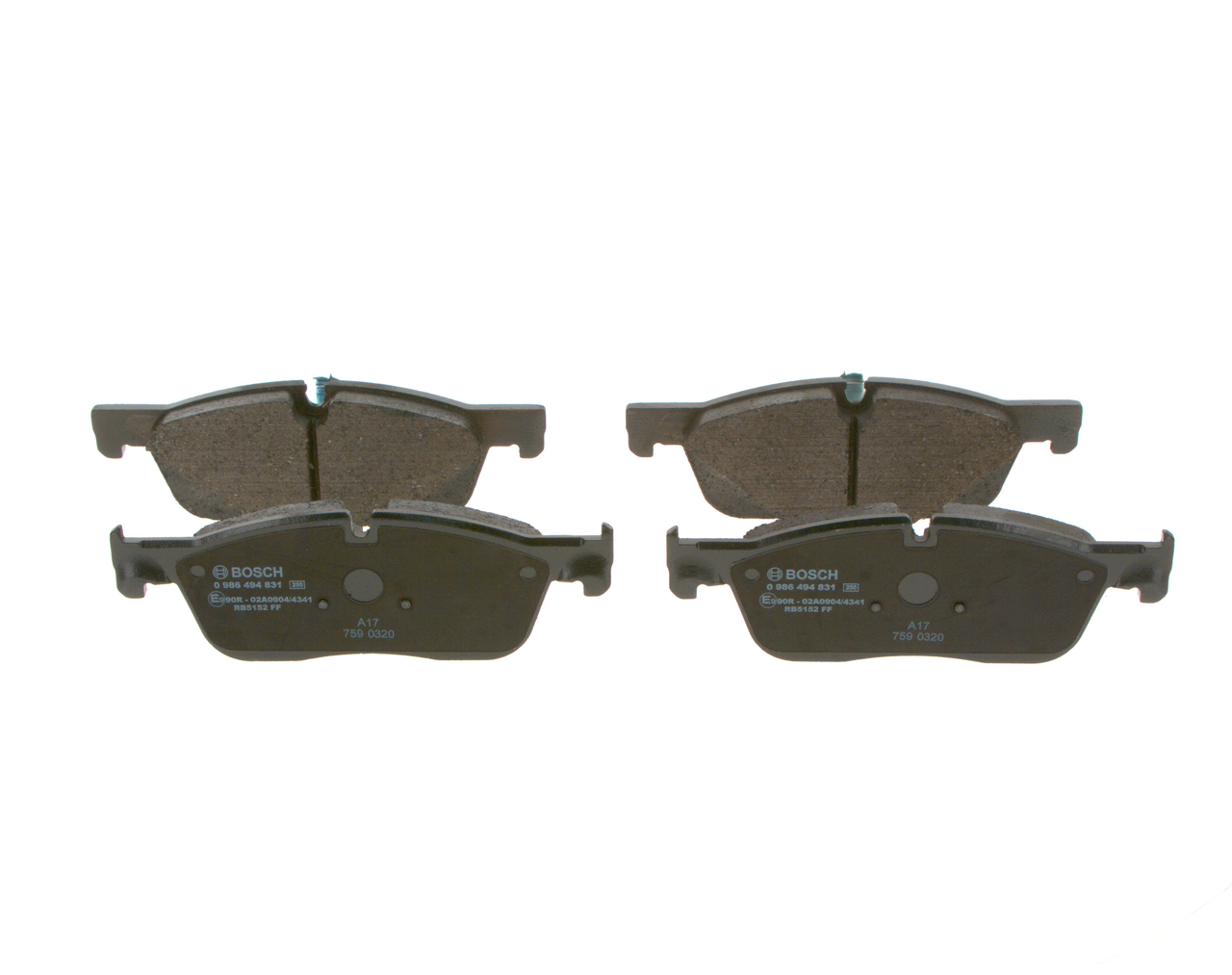 Kit pastiglie freno, Freno a disco - 0 986 494 831 BOSCH