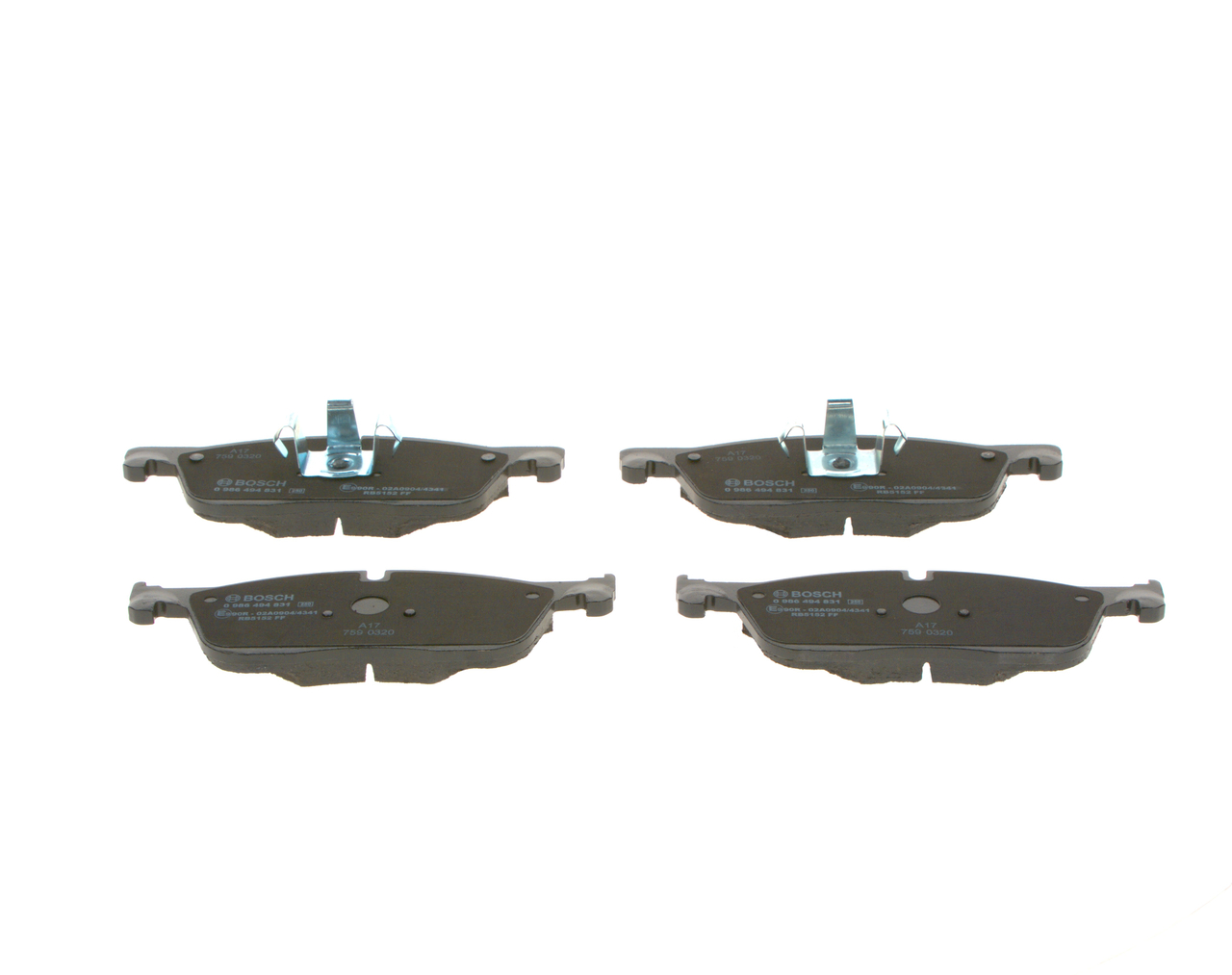 Brake Pad Set, disc brake - 0 986 494 831 BOSCH
