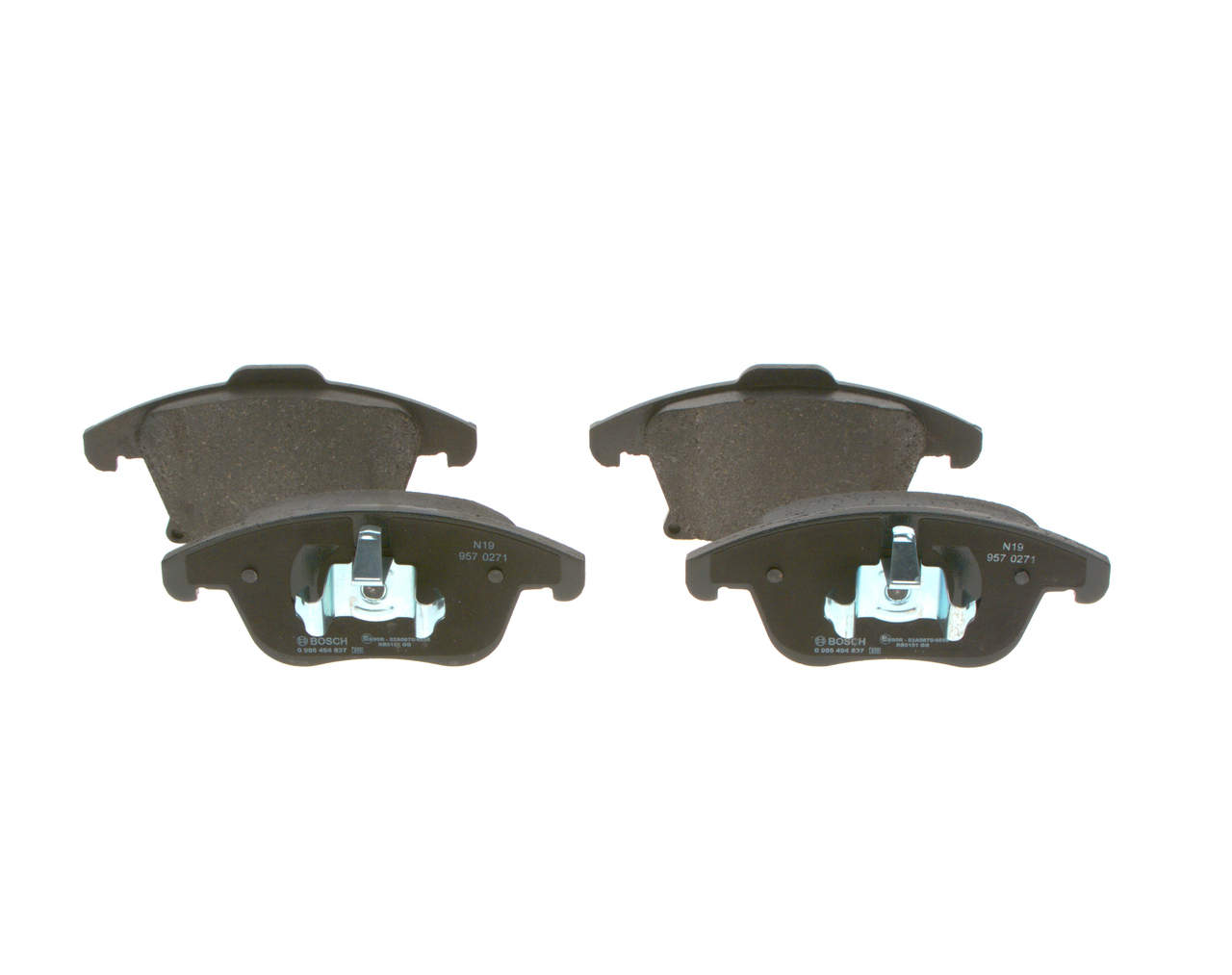 Brake Pad Set, disc brake - 0 986 494 837 BOSCH
