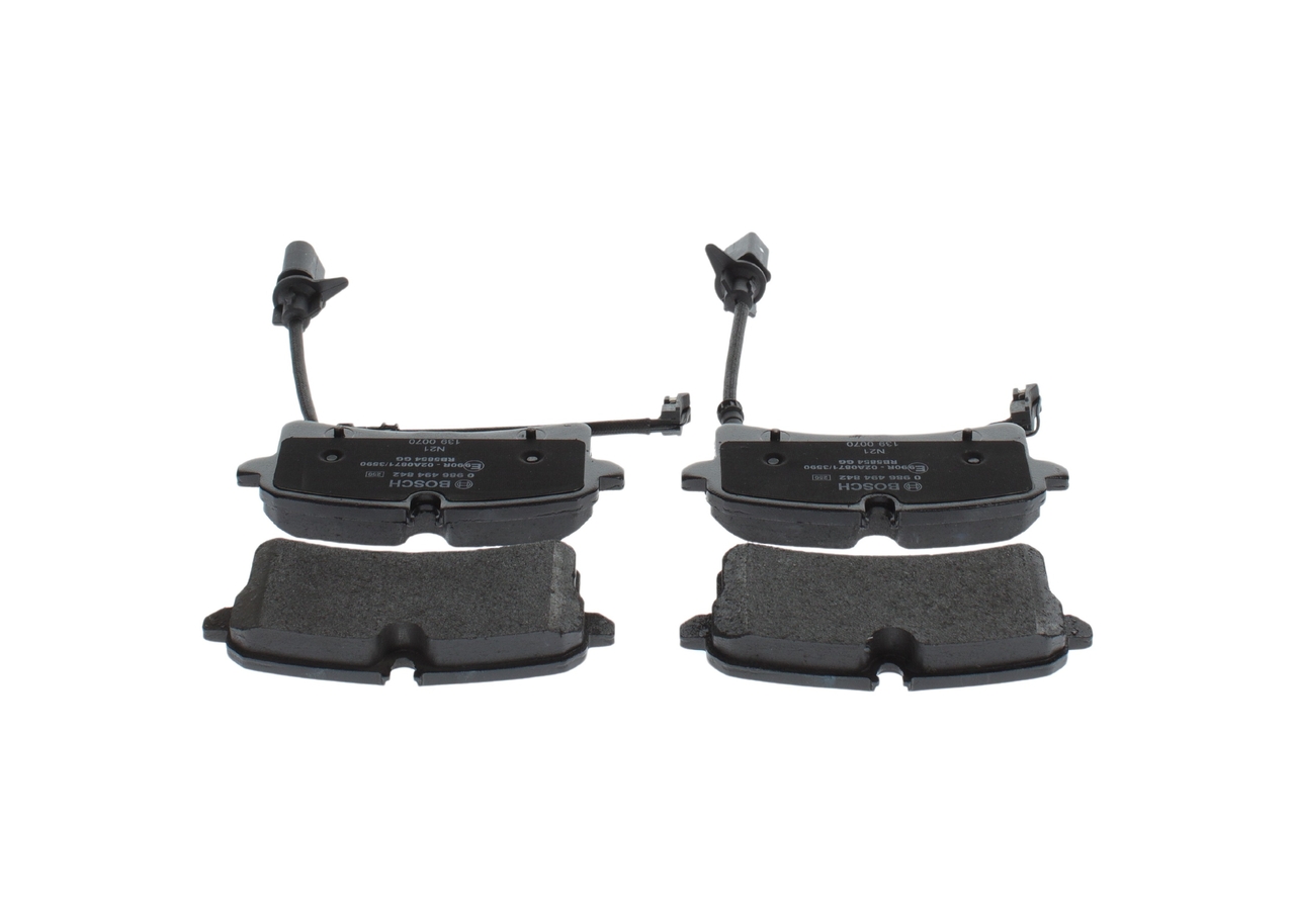 Brake Pad Set, disc brake - 0 986 494 842 BOSCH