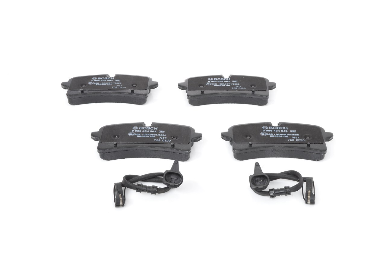 Brake Pad Set, disc brake - 0 986 494 842 BOSCH