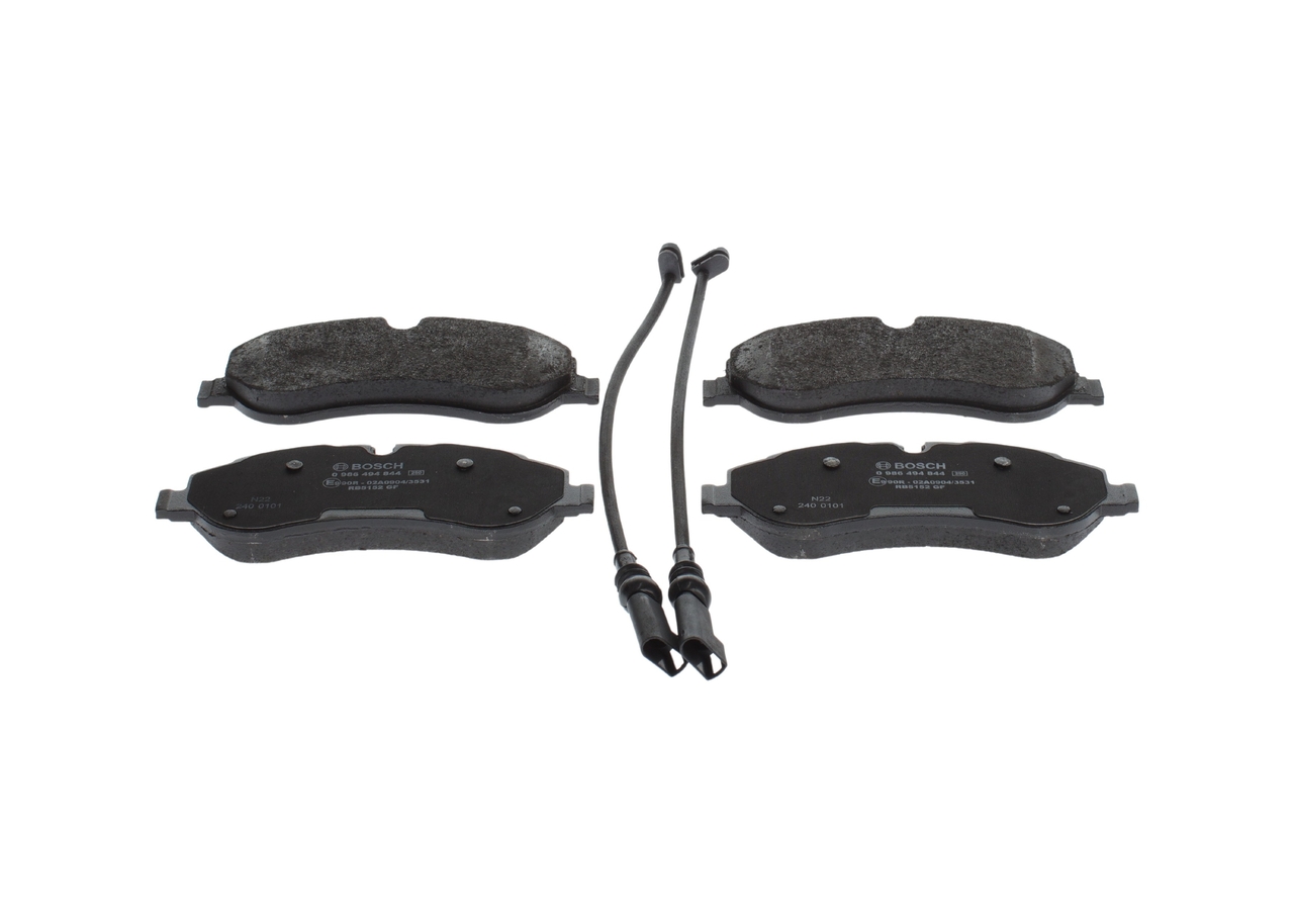 Brake Pad Set, disc brake - 0 986 494 844 BOSCH