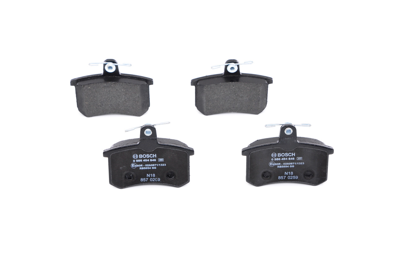 Brake Pad Set, disc brake - 0 986 494 846 BOSCH