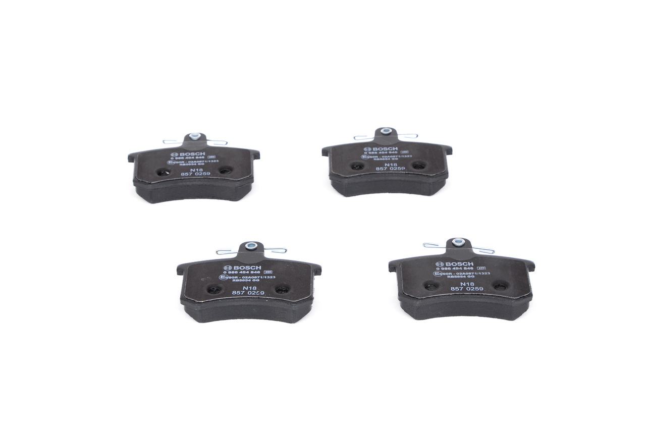 Brake Pad Set, disc brake - 0 986 494 846 BOSCH