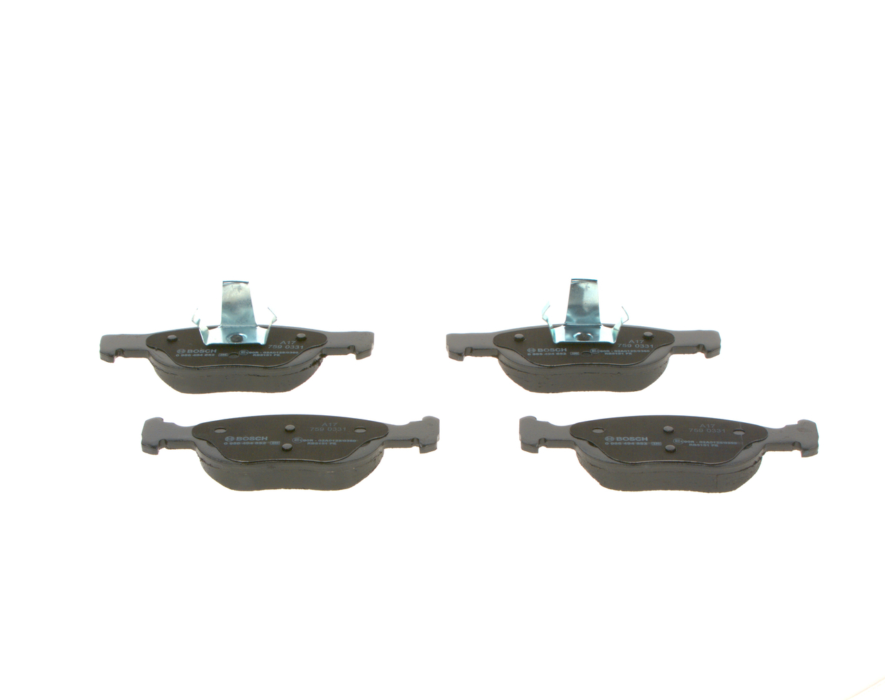 Brake Pad Set, disc brake - 0 986 494 852 BOSCH
