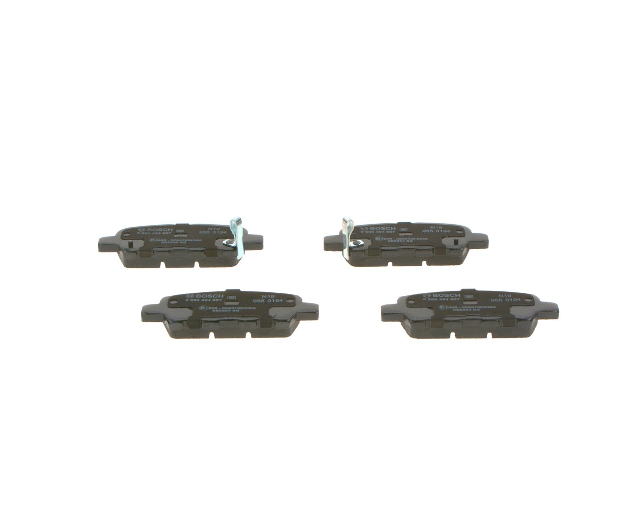 Brake Pad Set, disc brake - 0 986 494 857 BOSCH