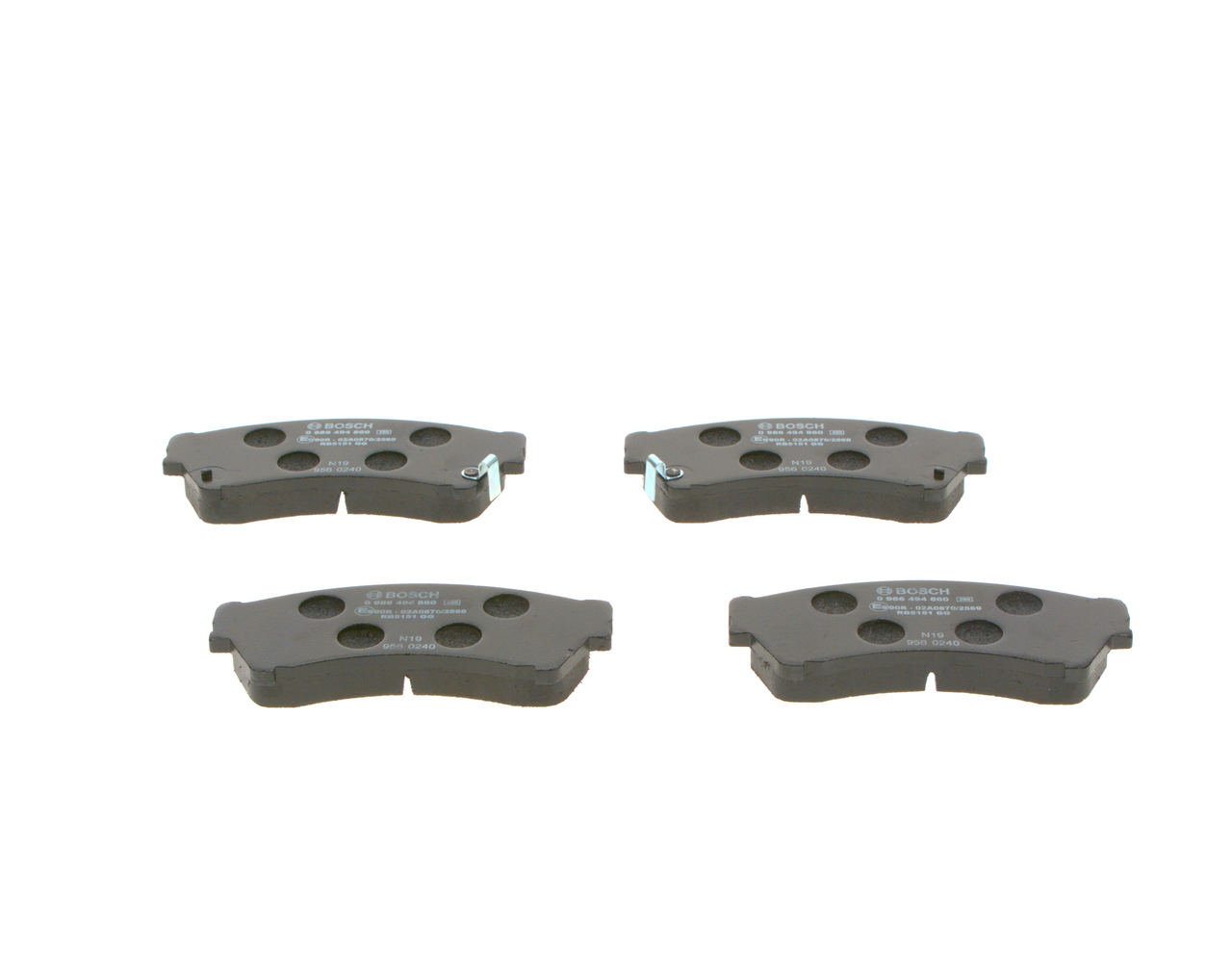 Brake Pad Set, disc brake - 0 986 494 860 BOSCH