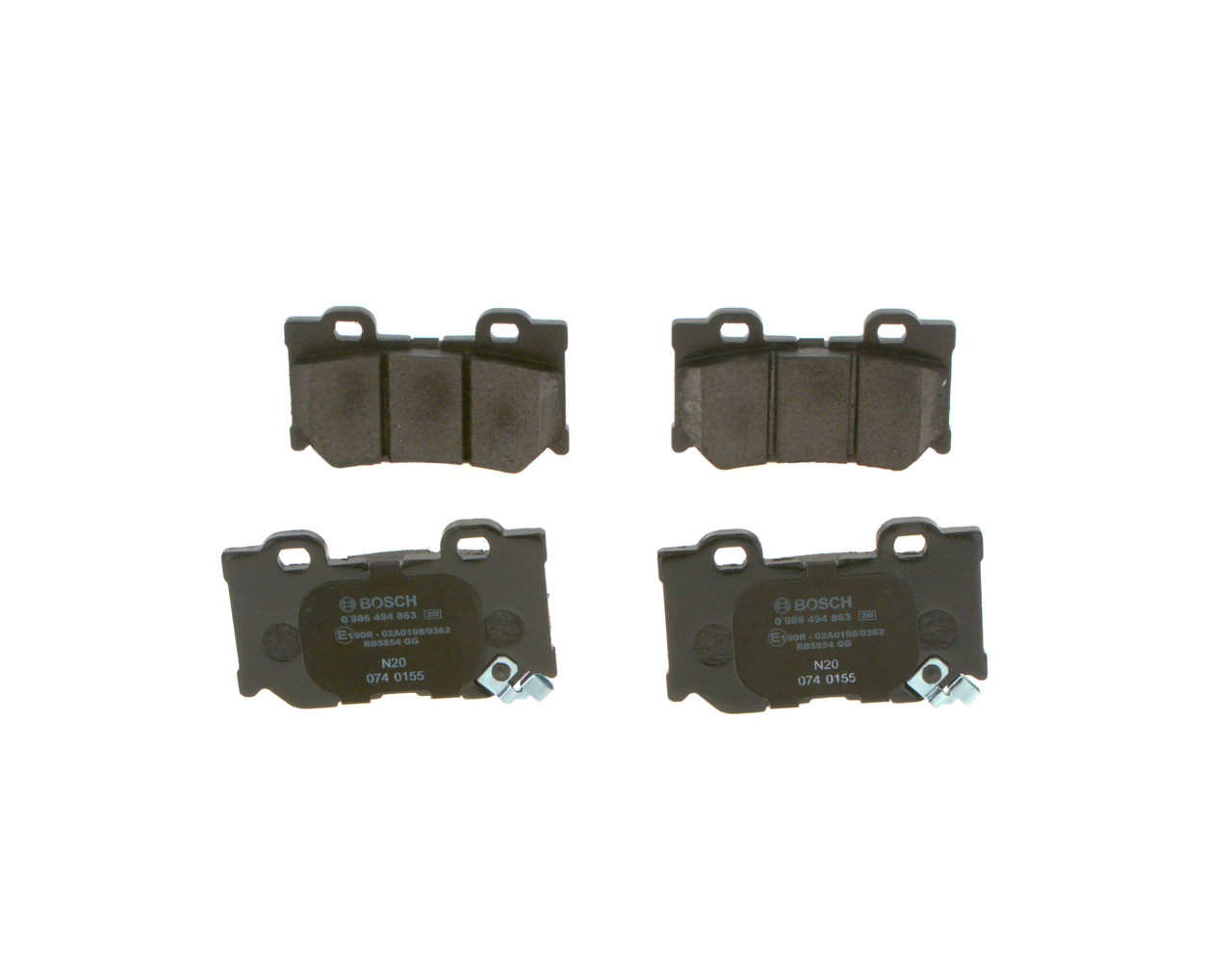 Brake Pad Set, disc brake - 0 986 494 863 BOSCH