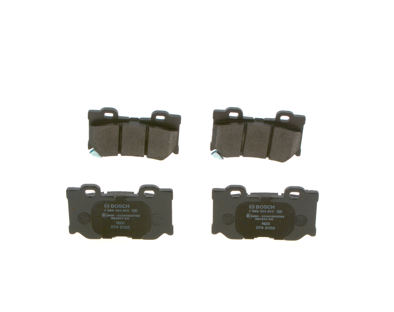 Brake Pad Set, disc brake - 0 986 494 863 BOSCH