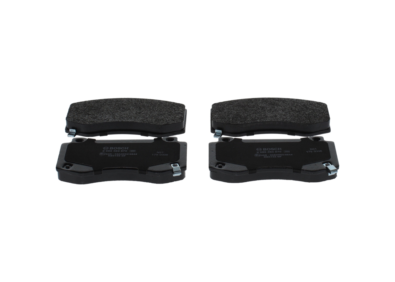 Brake Pad Set, disc brake - 0 986 494 870 BOSCH