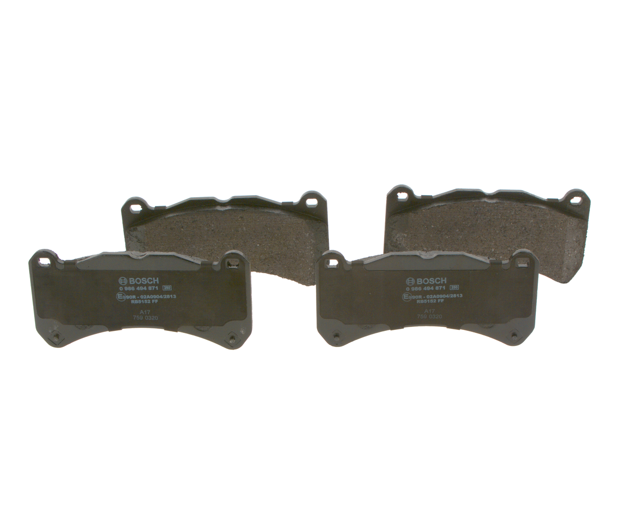 Brake Pad Set, disc brake - 0 986 494 871 BOSCH