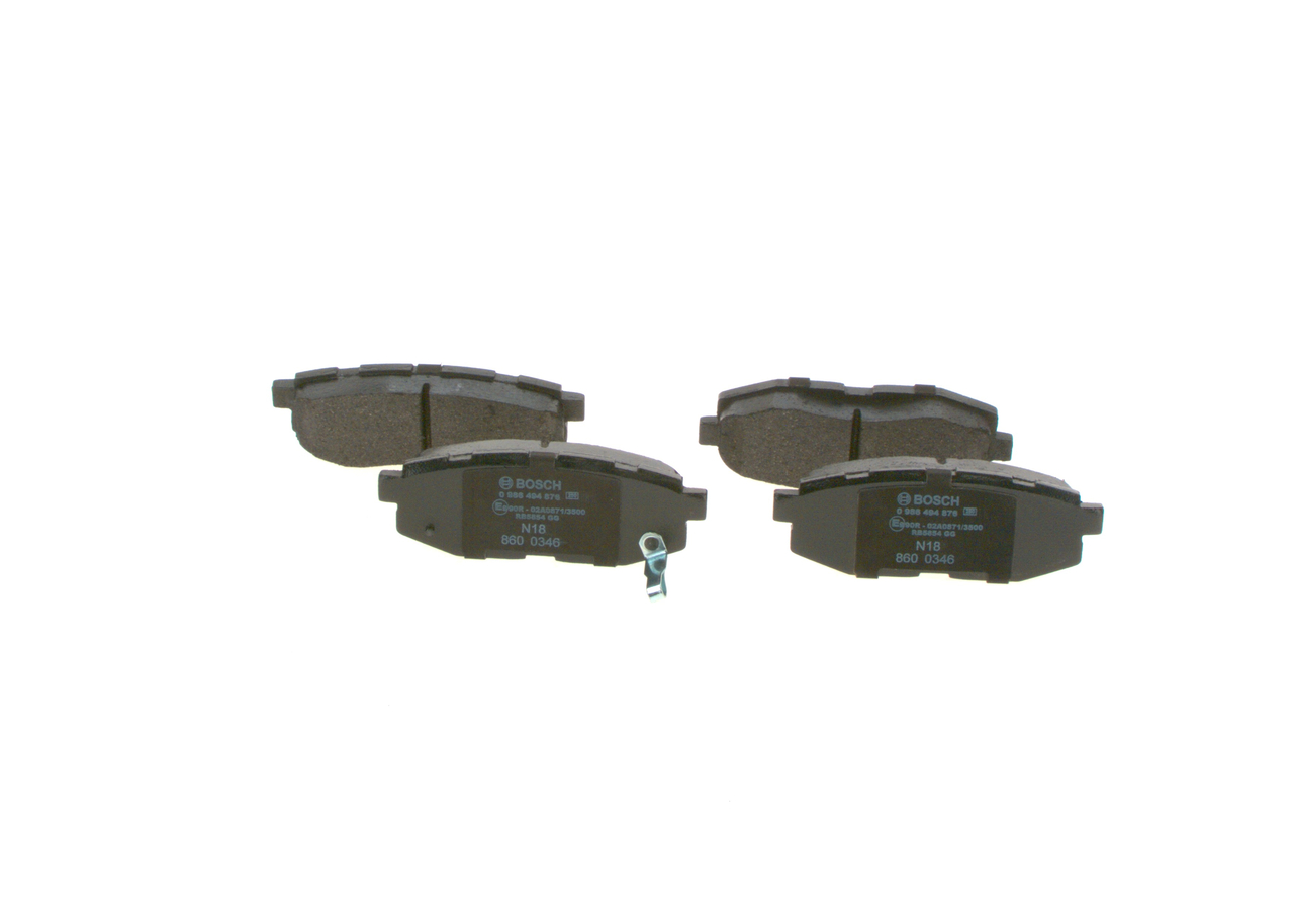 Kit pastiglie freno, Freno a disco - 0 986 494 876 BOSCH