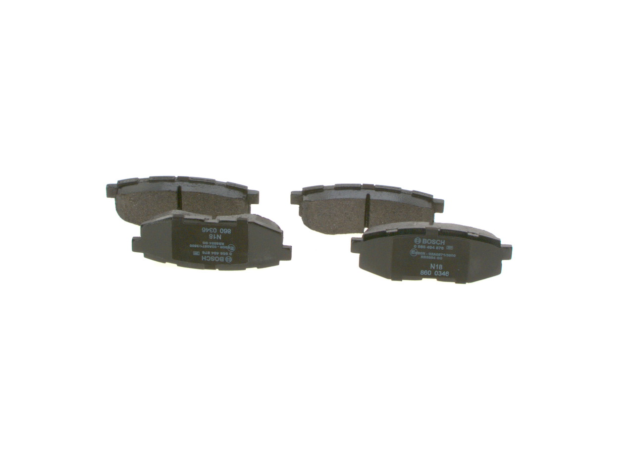 Brake Pad Set, disc brake - 0 986 494 876 BOSCH
