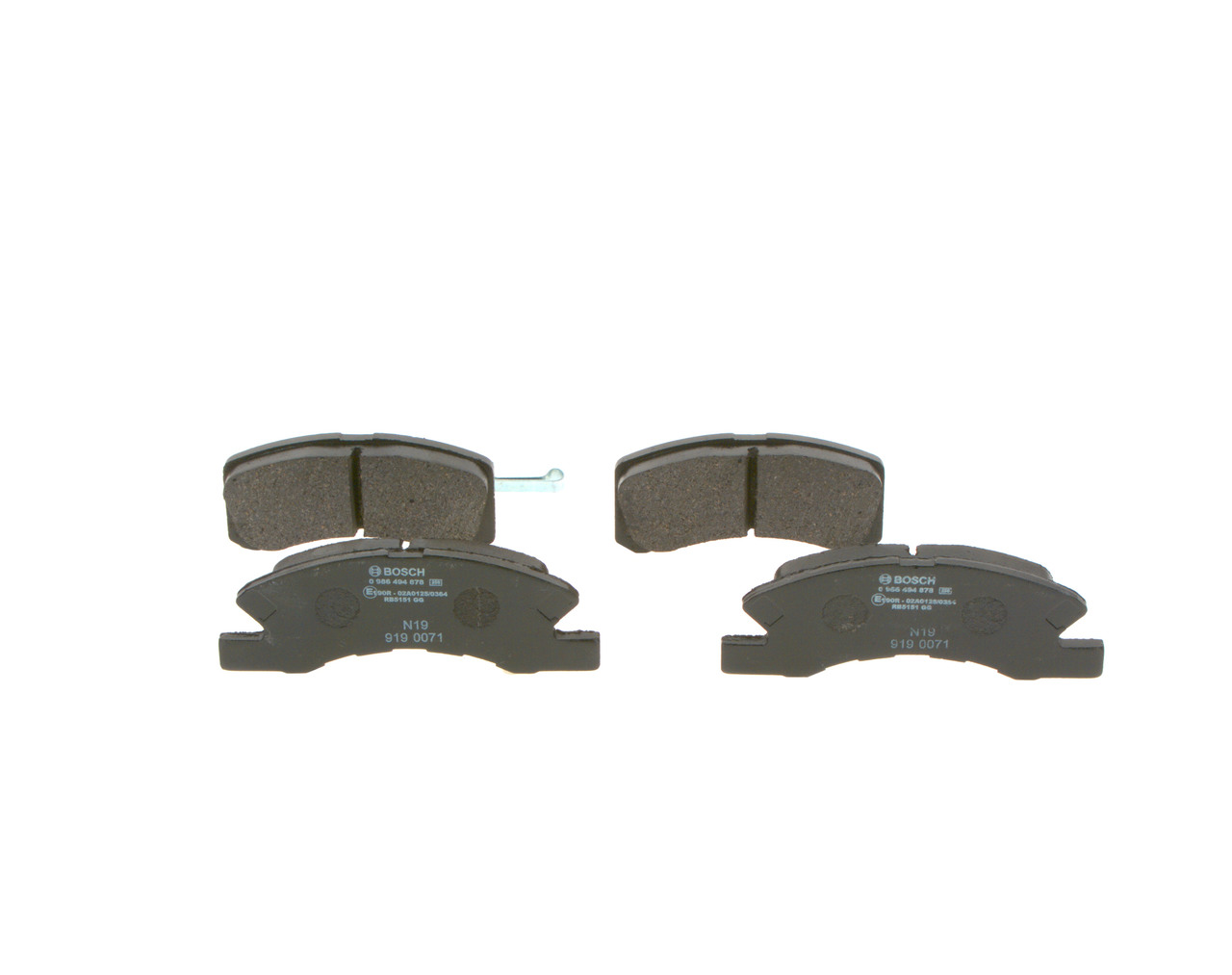 Brake Pad Set, disc brake - 0 986 494 878 BOSCH