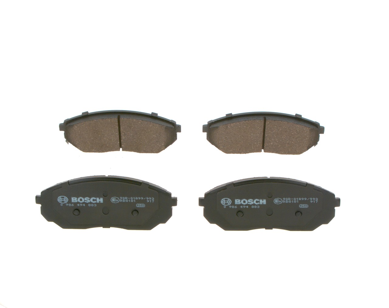 Brake Pad Set, disc brake - 0 986 494 883 BOSCH